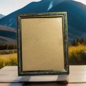 Goldtone & Green 6X8" Frame Holds 5X7 Photo